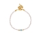 Χειροποίητο βραχιόλι Excite Fashion Jewellery  πέρλες με λευκό ματάκι B-1614-01-17-55