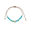Βραχιόλι μακραμέ Excite fashion Jewellery με γαλάζιες πέτρες, ματάκι, καρδούλα και αστεράκι.  B-1625-01-07-5