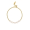 Βραχιόλι αλυσίδα Excite fashion Jewellery με πέρλες από επίχρυσο ανοξείδωτο ατσάλι (δεν μαυρίζει) B-68-40-G