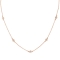Κολιέ Excite Fashion Jewellery με λευκά ζιργκόν από επιπλατινωμένο ασήμι 925.  K-68-AS-G-105