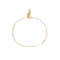 Πολύχρωμο βραχιόλι ποδιού Excite fashion jewellery  με επίχρυση αλυσίδα ατσάλι. BP-1606-01-17-4