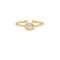 Μονόπετρο  δαχτυλίδι Excite Fashion Jewellery  με λευκό ζιργκόν από επιχρυσωμένο ασήμι 925.  D-54-AS-G-75