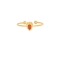 Δαχτυλίδι Excite Fashion Jewellery, λεπτό,  σχέδιο σταγόνα, με κόκκινη πέτρα,  από επιχρυσο ατσάλι (δεν μαυρίζει).  R-0518017-RED-5