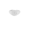 Σεβαλιέ δαχτυλίδι Excite Fashion Jewellery,  σχέδιο αστέρι με λευκό ζιργκόν από ανοξείδωτο ατσάλι. R-69-50-S
