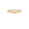 Στριφτό δαχτυλίδι Excite Fashion Jewellery με ένα μεγάλο και τέσσερα μικρότερα λευκά ζιργκόν απο επιχρυσωμένο ασήμι 925.  D-59-AS-G-6