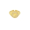 Δαχτυλίδι σεβαλιέ Excite Fashion Jewellery από επιχρυσωμένο ασήμι 925, με λευκά,  ζιργκόν.   D-62-AS-G-99
