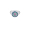 Δαχτυλίδι  σεβαλιέ Excite Fashion Jewellery,  με πολύχρωμα ζιργκόν,  από επιπαλτινωμένο ασήμι 925 D-72-03-14