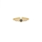 Δαχτυλίδι Excite Fashion Jewellery από επιχρυσωμένο ασήμι 925 στολισμένο με μαύρο και λευκά ζιργκόν. D-59-M-G-6