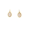 Χειροποίητα κρεμαστά σκουλαρίκια Excite Fashion Jewellery,  σταγόνα, στολισμένη με λευκό κρύσταλλο. S-1716-01-25-95