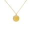 Κολιέ με το ζώδιο του Σκορπιού Excite fashion Jewellery σε ανάγλυφο μοτίφ με λευκά  ζιργκόν από επιχρυσωμένο ασήμι 925. Z-SCORPIO-AS-G-99